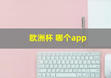 欧洲杯 哪个app